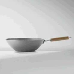 Tsubame Sanjo Tsubame Sanjo Hammered Style Nitrided Carbon Steel Induction Wok - 30cm -The Custom Chef Shop Tsubame sanjo Hammered Style Nitrided Carbon Steel Induction Wok 30cm 7