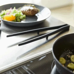 Yamazaki Yamazaki Tower Series Silicone Serving Tongs - Large -The Custom Chef Shop Yamazaki Tower Series Silicone Serving Tongs 8