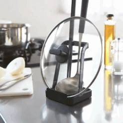 Yamazaki Yamazaki Tower Series Utensil And Lid Stand - Small 14 Yamazaki Yamazaki Tower Series Utensil And Lid Stand - Small -The Custom Chef Shop Yamazaki Tower Series Utensil and Lid Stand 6