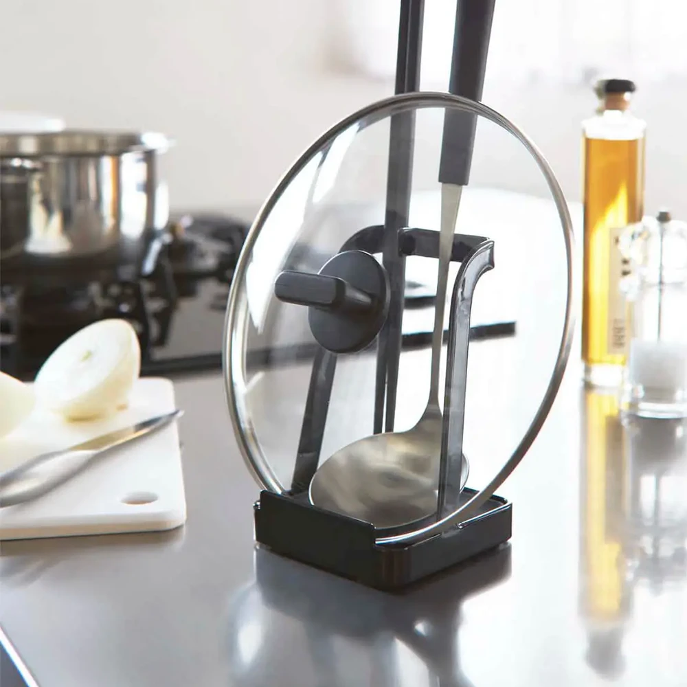 Yamazaki Yamazaki Tower Series Utensil And Lid Stand - Small 8 Yamazaki Yamazaki Tower Series Utensil And Lid Stand - Small - Image 6