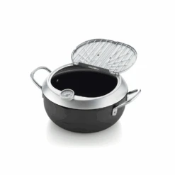 Yoshikawa Yoshikawa Premium Nitrided Carbon Steel Induction Deep Fryer - 24cm