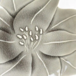 Aito Aito Seto Yaki Amaryllis Glazed Dinner Plate (25cm) - Glossy Grey -The Custom Chef Shop aito seto yaki amaryllis glazed dinner plate 25cm glossy grey 2