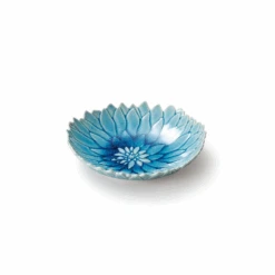 Aito Aito Seto Yaki Dahlia Glazed Side Plate (15cm) - Glossy Blue