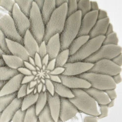 Aito Aito Seto Yaki Dahlia Glazed Side Plate (15cm) - Glossy Grey -The Custom Chef Shop aito seto yaki dahlia glazed dessert plate 15cm glossy grey 1