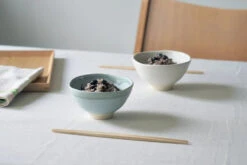 Aito Aito Mino Yaki Subdued Pastel Blue And White Bowls - Set Of 2 -The Custom Chef Shop aito2022 b min
