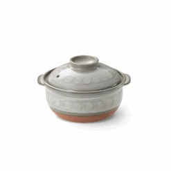 Ginpo Ginpo Hana Mishima Mini Donabe Japanese Clay Pot 17cm - Made In Japan