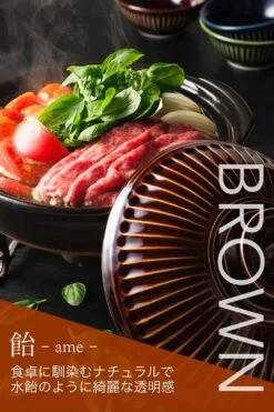 Ginpo Ginpo Kikka Donabe Japanese Clay Pot 25cm (Size 8) Blue - Made In Japan -The Custom Chef Shop ginpo kikka donabe japanese clay pot 25cm size 8 blue 5