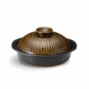 Ginpo Ginpo Kikka Donabe Japanese Clay Pot 28cm (Size 9) Brown - Made In Japan -The Custom Chef Shop ginpo kikka donabe japanese clay pot 28cm size 9 brown made in japan