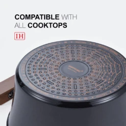 Happycall Happycall Crocodile Graphene Nonstick Induction Pot Set - 18cm & 24cm -The Custom Chef Shop happycall crocodile ih graphene pot set 18cm 24cm 3