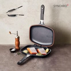 Happycall Happycall IH Synchro (Detachable) Double Pan -The Custom Chef Shop happycall ih synchro detachable double pan standard 8