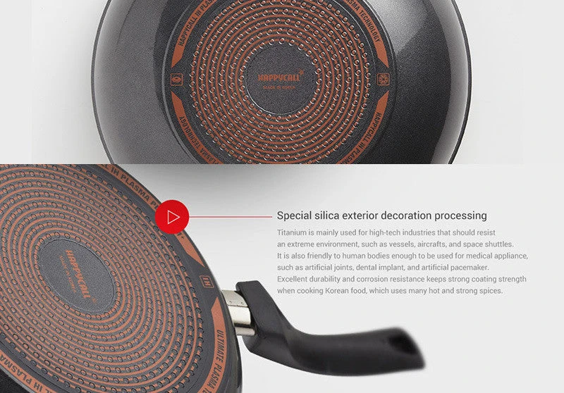 Happycall Happycall Plasma Titanium Nonstick Induction Wok - 26cm 9 Happycall Happycall Plasma Titanium Nonstick Induction Wok - 26cm - Image 7