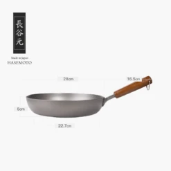 Hasemoto Hasemoto Pure Titanium Frypan 28cm - Made In Japan -The Custom Chef Shop hasemoto pure titanium frypan 28cm made in japan 05