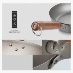 Hasemoto Hasemoto Pure Titanium Frypan 28cm - Made In Japan -The Custom Chef Shop hasemoto pure titanium frypan 28cm made in japan 06 1