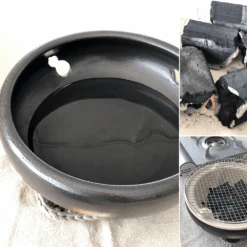 Ise Mizu Ise Mizu Donabe Konro Grill Size 10 (2-4 People) Khaki - Made In Japan -The Custom Chef Shop ise mizu donabe konro grill hibachi grill size 10 Khaki 11