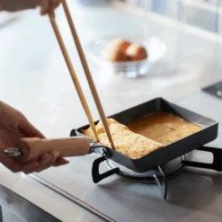 River Light River Light Kiwame Nitrided Carbon Steel Induction Omelette Pan - 18cm -The Custom Chef Shop river light kiwame 18cm premium carbon steel Tamagoyaki