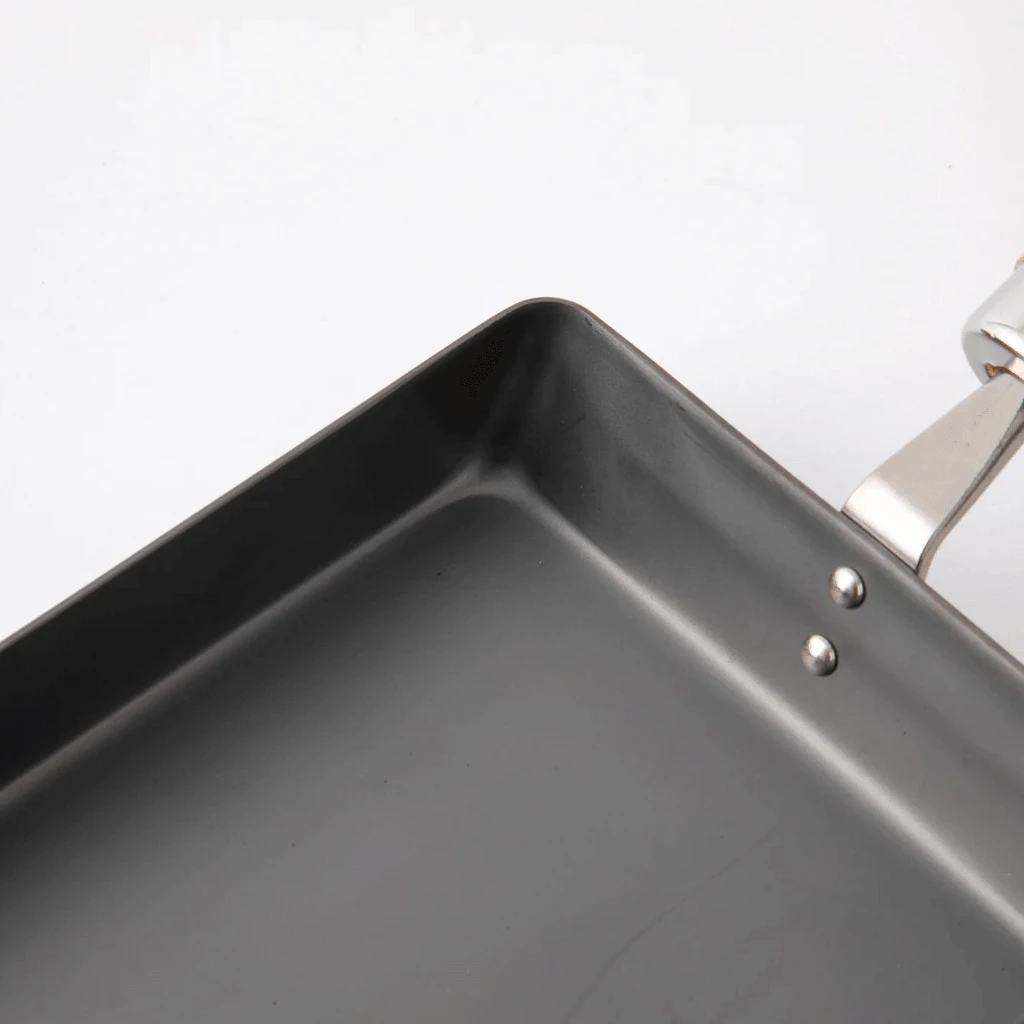 River Light River Light Kiwame Nitrided Carbon Steel Induction Omelette Pan - 18cm Wide 5 River Light River Light Kiwame Nitrided Carbon Steel Induction Omelette Pan - 18cm Wide - Image 3