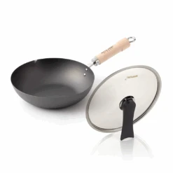 River Light River Light Kiwame Nitrided Carbon Steel Induction Wok - 30cm 16 River Light River Light Kiwame Nitrided Carbon Steel Induction Wok - 30cm -The Custom Chef Shop river light kiwame 30cm premium carbon steel wok 06