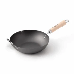 River Light River Light Kiwame Nitrided Carbon Steel Induction Wok With Two Handles - 30cm