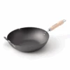 River Light River Light Kiwame Nitrided Carbon Steel Induction Wok With Two Handles - 36cm