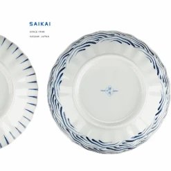 Saikai Hasami Saikai Hasami Yaki Classic Blue Japanese Bowls - Set Of 2 -The Custom Chef Shop saikai hasami yaki classic blue japanese bowls set of 2 01