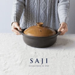 Saji Saji Thermatec Induction Donabe Japanese Clay Pot 25cm (Size 8) -The Custom Chef Shop saji thermatec ih donabe japanese clay pot 25cm size 8 3