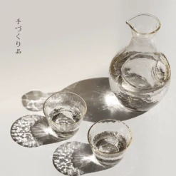 Toyo Sasaki Toyo Sasaki Takasegawa Handmade Amber Sake Set -The Custom Chef Shop toyo sasaki takasegawa handmade amber sake set 04