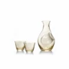Toyo Sasaki Toyo Sasaki Takasegawa Handmade Amber Sake Set -The Custom Chef Shop toyo sasaki takasegawa handmade amber sake set