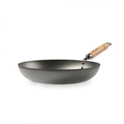 Yoshikawa Yoshikawa Cook-Pal Ren Nitrided Carbon Steel Induction Frypan - 24cm -The Custom Chef Shop yoshikawa cook pal ren 24cm premium carbon steel frypan 2