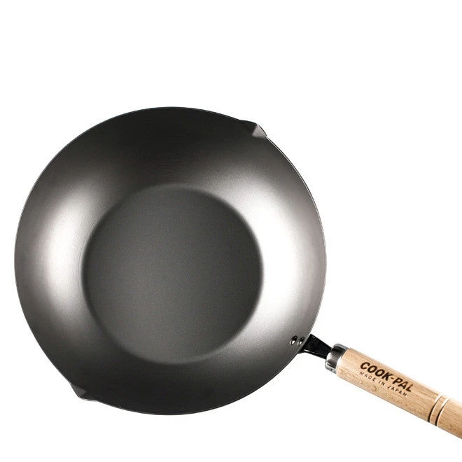 Yoshikawa Yoshikawa Cook Pal Ren Nitrided Carbon Steel Induction Wok - 24cm 5 Yoshikawa Yoshikawa Cook Pal Ren Nitrided Carbon Steel Induction Wok - 24cm - Image 3
