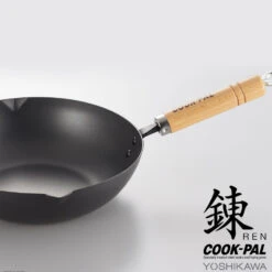 The Custom Chef Shop -The Custom Chef Shop yoshikawa cook pal ren 28cm premium carbon steel wok 1