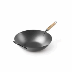 Yoshikawa Yoshikawa Cook-Pal Ren Nitrided Carbon Steel Induction Wok With Two Handles - 30cm