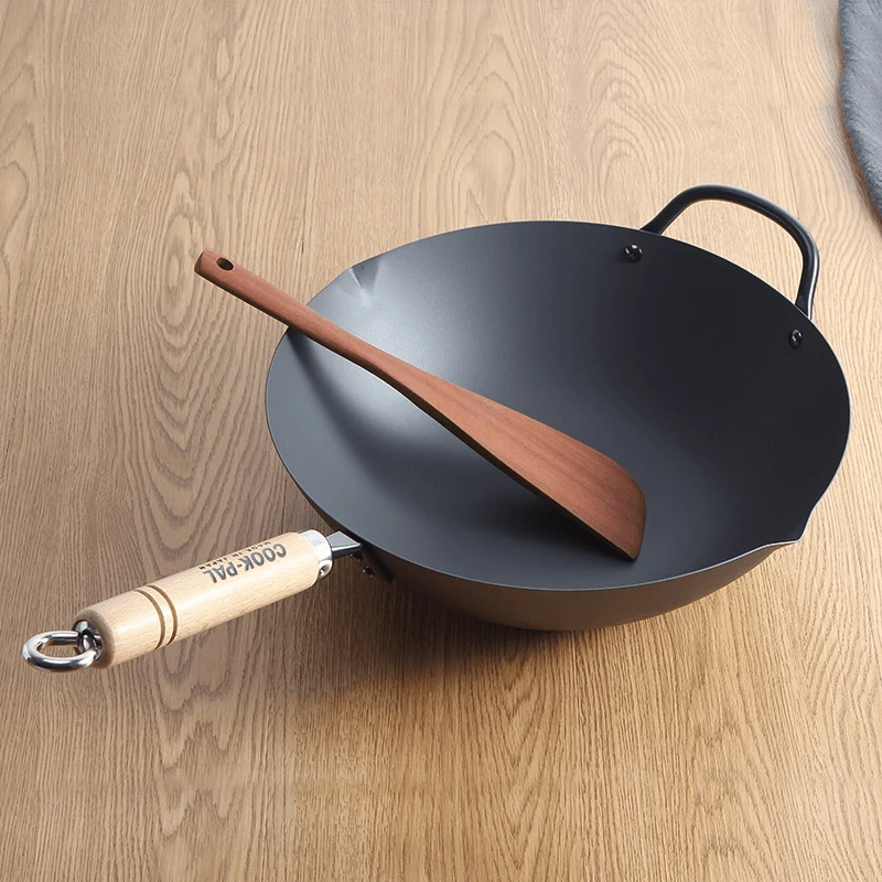 Yoshikawa Yoshikawa Cook-Pal Ren Nitrided Carbon Steel Induction Wok With Two Handles - 33cm 7 Yoshikawa Yoshikawa Cook-Pal Ren Nitrided Carbon Steel Induction Wok With Two Handles - 33cm - Image 5