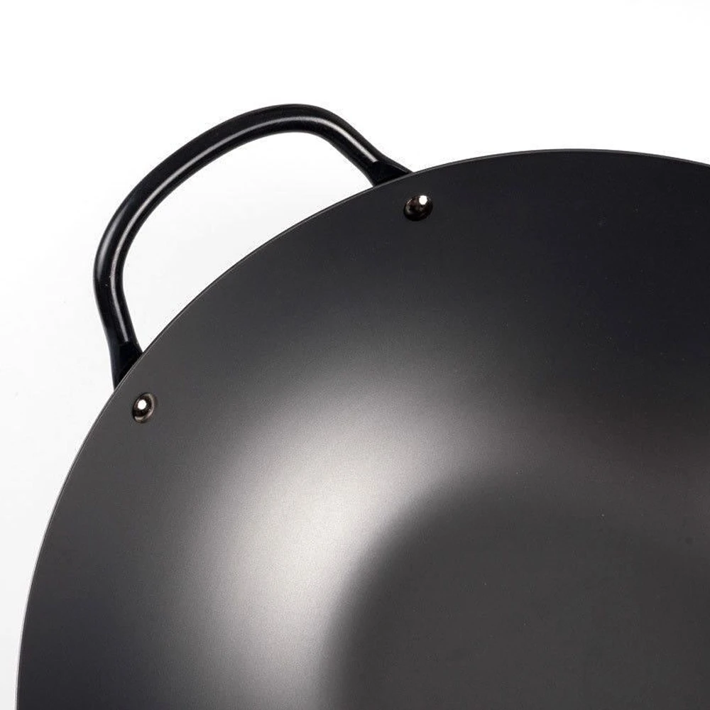 Yoshikawa Yoshikawa Cook-Pal Ren Nitrided Carbon Steel Induction Wok With Two Handles - 33cm 4 Yoshikawa Yoshikawa Cook-Pal Ren Nitrided Carbon Steel Induction Wok With Two Handles - 33cm - Image 2