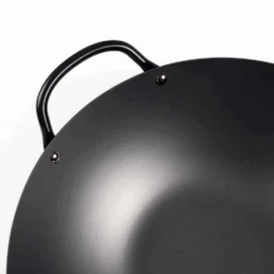 The Custom Chef Shop -The Custom Chef Shop yoshikawa cook pal ren 33cm premium carbon steel wok with two handles made in japan 10 2