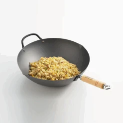 Yoshikawa Yoshikawa Cook-Pal Ren Nitrided Carbon Steel Induction Wok With Two Handles - 33cm 12 Yoshikawa Yoshikawa Cook-Pal Ren Nitrided Carbon Steel Induction Wok With Two Handles - 33cm -The Custom Chef Shop yoshikawa cook pal ren 33cm premium carbon steel wok with two handles made in japan 9 1