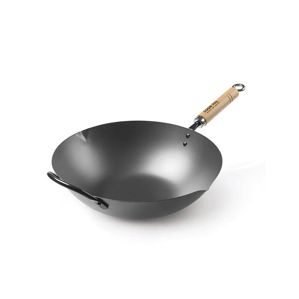 Yoshikawa Yoshikawa Cook-Pal Ren Nitrided Carbon Steel Induction Wok With Two Handles - 33cm 3 Yoshikawa Yoshikawa Cook-Pal Ren Nitrided Carbon Steel Induction Wok With Two Handles - 33cm