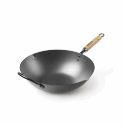 Yoshikawa Yoshikawa Cook-Pal Ren Nitrided Carbon Steel Induction Wok With Two Handles - 36cm