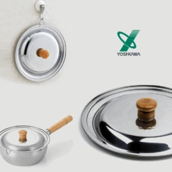 Yoshikawa Yoshikawa Stainless Steel Lid 18/20cm (for Yoshikawa Yukihira Saucepan) - Made In Japan -The Custom Chef Shop yoshikawa stainless steel lid 18cm 20cm 2